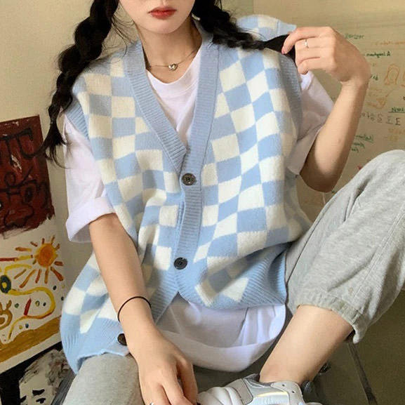 Boogzel Apparel Checker Vest GRUNGE CLOTHES 5 Boogzel Apparel Checker Vest GRUNGE CLOTHES