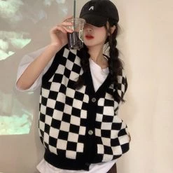 Boogzel Apparel Checker Vest GRUNGE CLOTHES 10 Boogzel Apparel Checker Vest GRUNGE CLOTHES