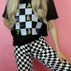 Boogzel Apparel Checkered Full Zip Pants CHECKER AESTHETIC