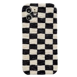 Boogzel Apparel IPHONE CASES Checkered Fluffy IPhone Case