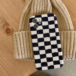 Boogzel Apparel IPHONE CASES Checkered Fluffy IPhone Case