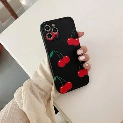 Boogzel Apparel Cherry Black IPhone Case