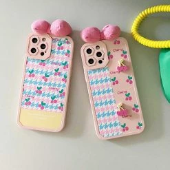 Boogzel Apparel Cherry Bow IPhone Case