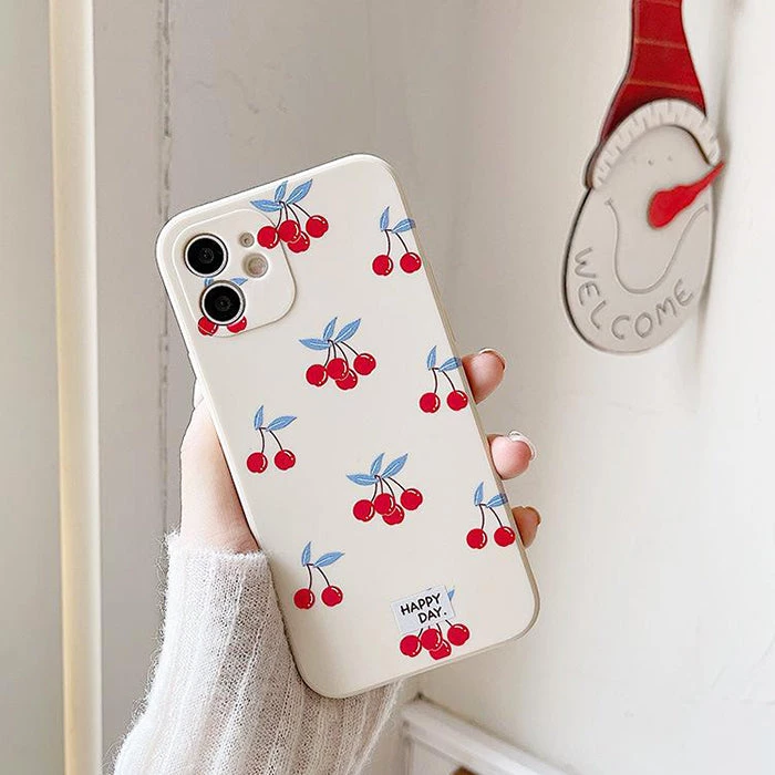 Boogzel Apparel Cherry Print IPhone Case IPHONE CASES 4 Boogzel Apparel Cherry Print IPhone Case IPHONE CASES