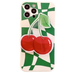 Boogzel Apparel Cherry Wavy Checker IPhone Case IPHONE CASES