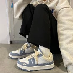 Boogzel Apparel SOFT GIRL OUTFITS Cloudy Skies Aesthetic Sneakers