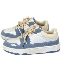 Boogzel Apparel SOFT GIRL OUTFITS Cloudy Skies Aesthetic Sneakers