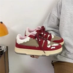 Boogzel Apparel SOFT GIRL OUTFITS Cloudy Skies Aesthetic Sneakers