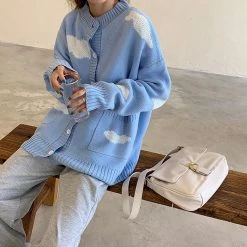 Boogzel Apparel Gone Dreaming Cloud Cardigan SOFT GIRL OUTFITS