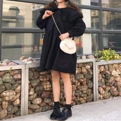 Boogzel Apparel Eli Oversized Collar Dress FAIRYCORE