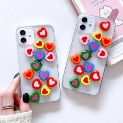 Boogzel Apparel Rainbow Hearts IPhone Case