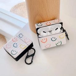 Boogzel Apparel Colorful Smiley Faces AirPods Case