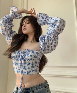 Boogzel Apparel Now Forever Floral Crop Top FAIRYCORE