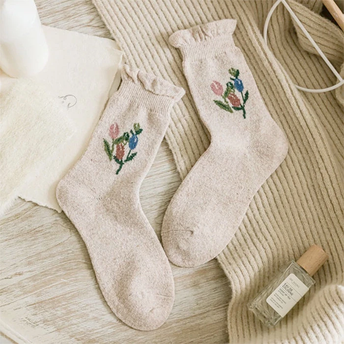 Boogzel Apparel Cottagecore Warm Socks