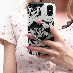 Boogzel Apparel BUTTERFLY AESTHETIC Cow Butterfly IPhone Case