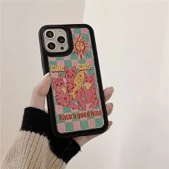 Boogzel Apparel Cute Cats Embroidery IPhone Case INDIE CLOTHES