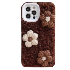 Boogzel Apparel Daisy Brown Crochet IPhone Case