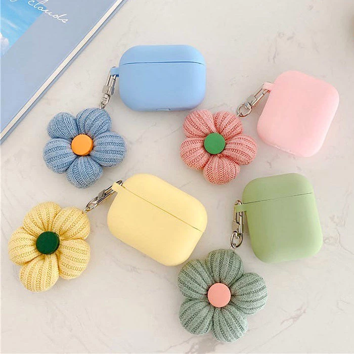 Boogzel Apparel IPHONE CASES Daisy Crochet AirPods Case 1 Boogzel Apparel IPHONE CASES Daisy Crochet AirPods Case