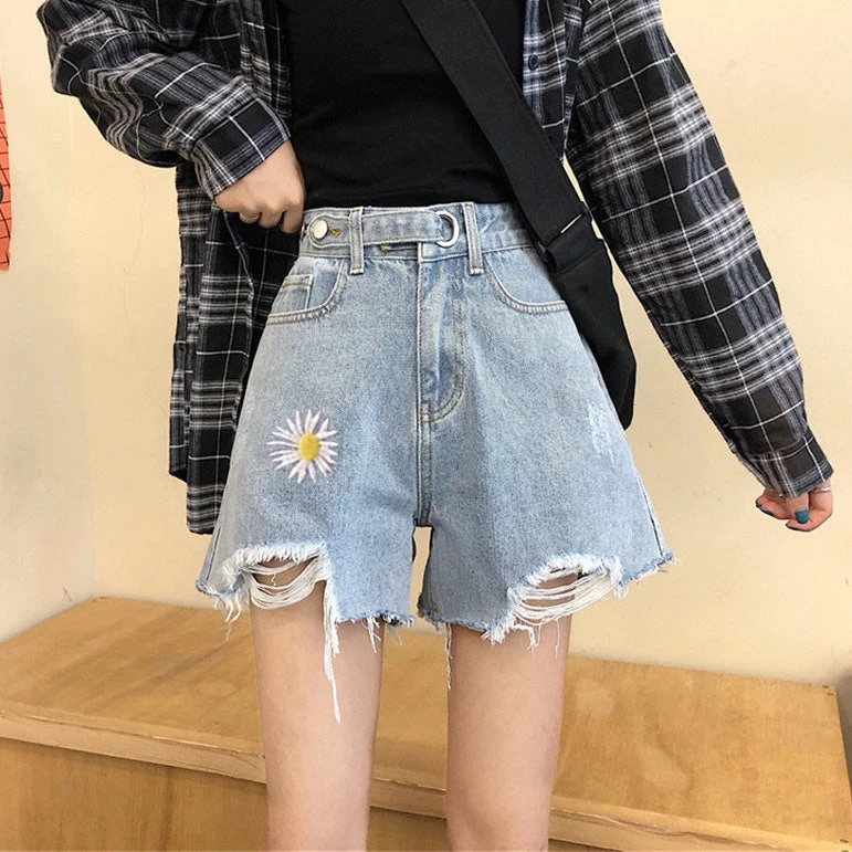 Boogzel Apparel Daisy Denim Shorts 2 Boogzel Apparel Daisy Denim Shorts