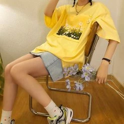 Boogzel Apparel Daisy Fields T-Shirt COTTAGECORE / ARTSY 10 Boogzel Apparel Daisy Fields T-Shirt COTTAGECORE / ARTSY