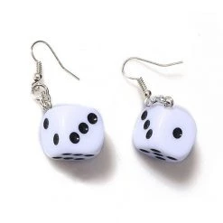 Boogzel Apparel Dice Earrings GRUNGE CLOTHES