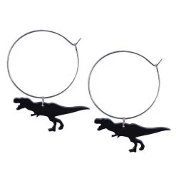 Boogzel Apparel Dino Hoop Earrings GRUNGE CLOTHES