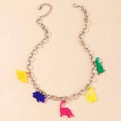 Boogzel Apparel SOFT GIRL OUTFITS Dino Chain Necklace