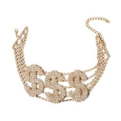 Boogzel Apparel Made Of Money Choker JEWELRY