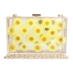 Boogzel Apparel Pressed Flower Aesthetic Handbag