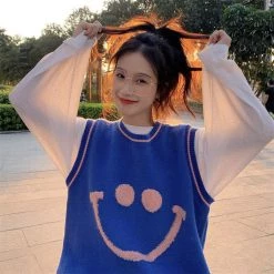 Boogzel Apparel INDIE CLOTHES Smiley Face Indie Vest