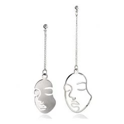 Boogzel Apparel Face Outline Earrings