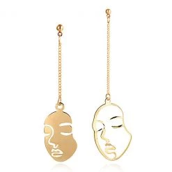 Boogzel Apparel Face Outline Earrings