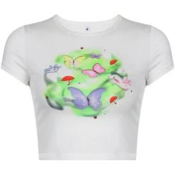 Boogzel Apparel Fairy Garden Crop Top