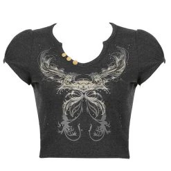 Boogzel Apparel FAIRY GRUNGE Grunge Aesthetic Crop Top