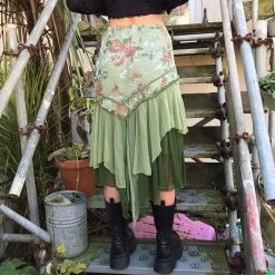 Boogzel Apparel Forest Fairy Maxi Skirt FAIRYCORE