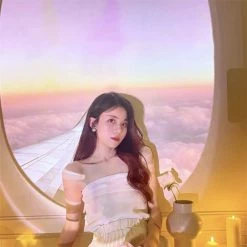 Boogzel Apparel Airplane Fake Window Wall Projector SOFT GIRL OUTFITS