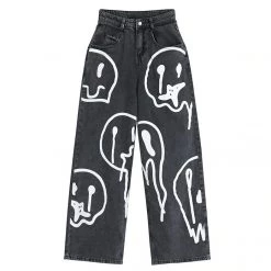 Cheap Boogzel Apparel Store 39 Boogzel Apparel Fake Smile Jeans GRUNGE CLOTHES