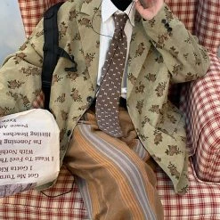 Boogzel Apparel Cottagecore Aesthetic Floral Blazer