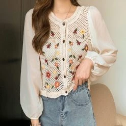 Boogzel Apparel Cottagecore Floral Cardigan