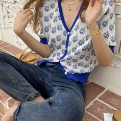 Boogzel Apparel 2.0 Secret Garden Button Up Top COTTAGECORE / ARTSY