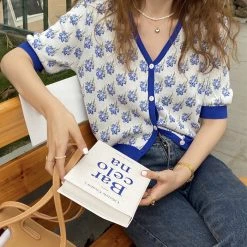 Boogzel Apparel 2.0 Secret Garden Button Up Top COTTAGECORE / ARTSY