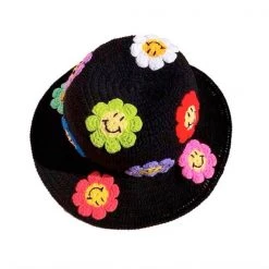 Boogzel Apparel INDIE CLOTHES Flower Crochet Bucket Hat