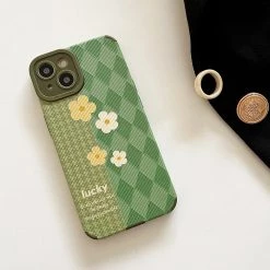 Boogzel Apparel IPHONE CASES Flower Houndstooth IPhone Case