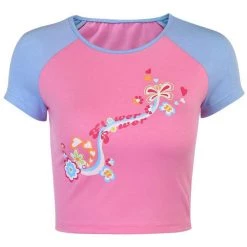 Boogzel Apparel Y2K OUTFITS Flower Power Crop Top