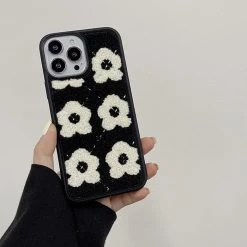 Boogzel Apparel Flowers Fuzzy IPhone Case