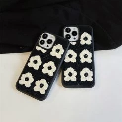 Boogzel Apparel Flowers Fuzzy IPhone Case