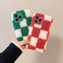 Boogzel Apparel Fluffy Chessboard IPhone Case