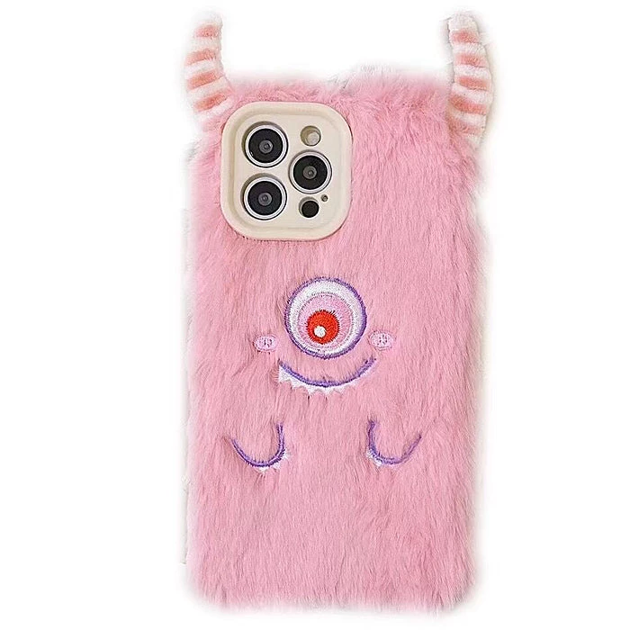 Boogzel Apparel Pink Fluffy Monster IPhone Case 1 Boogzel Apparel Pink Fluffy Monster IPhone Case