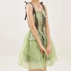 Boogzel Apparel FAIRYCORE Forest Fairy Mini Dress