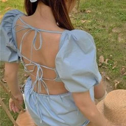 Boogzel Apparel French Summer Mini Dress SOFT GIRL OUTFITS